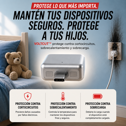 Cargador seguro para baterias (Tipo C)